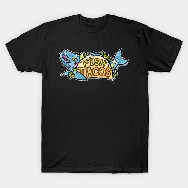 Fish Tacos T-Shirt by Raven's Random